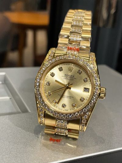 Rolex Datejust Imported Movement 316LSteel 31mm Women Gold Dial Watch